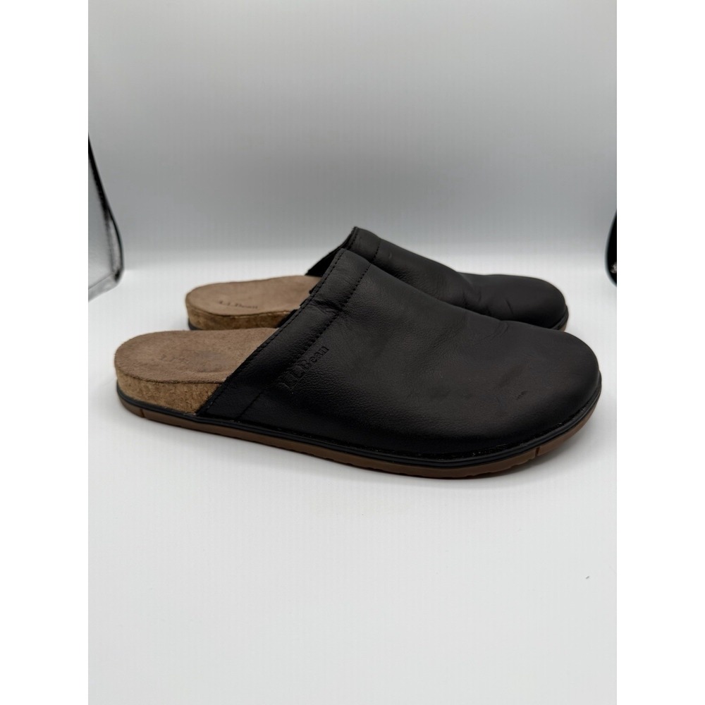 L.L. Bean Go Anywhere Black Leather Clogs Women's Size‎ 10